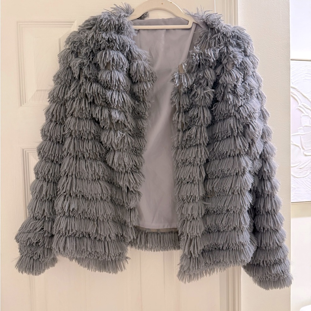 Grey Faux Jacket